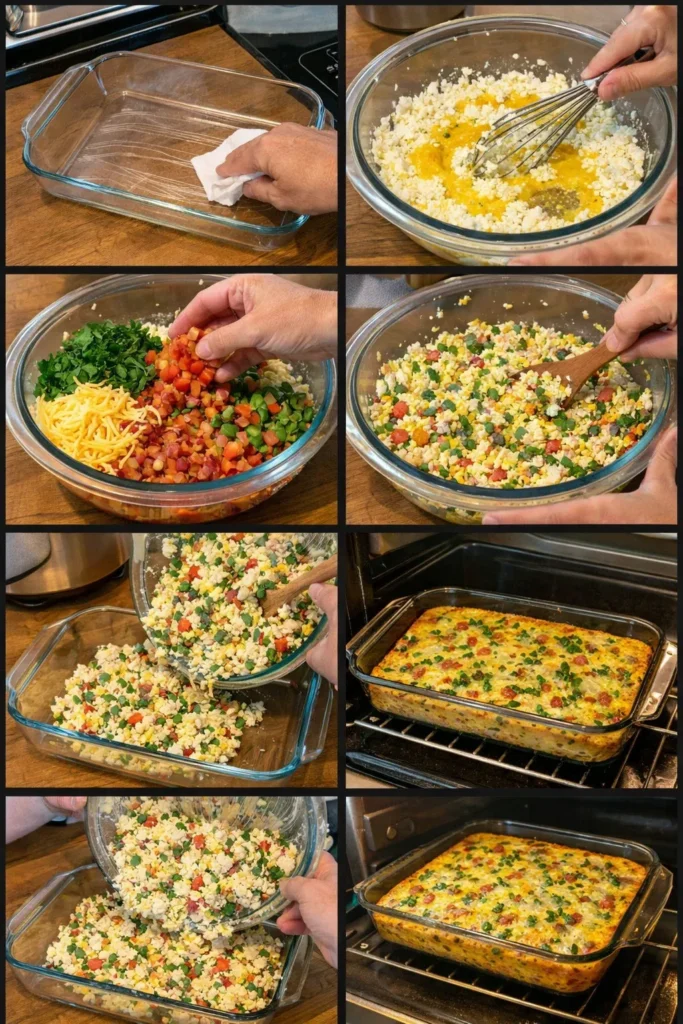 Cottage Cheese Breakfast Casserole