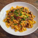 Creamy Buffalo Beef Pasta