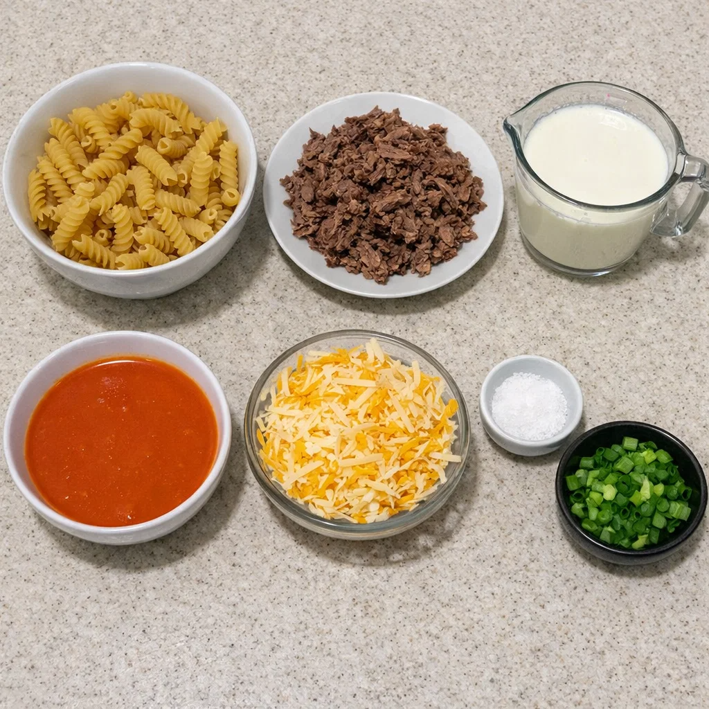 Creamy Buffalo Beef Pasta