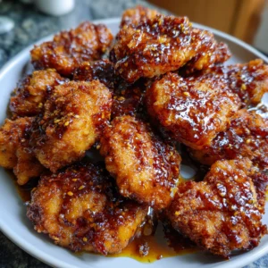 Crispy Honey Garlic Chicken
