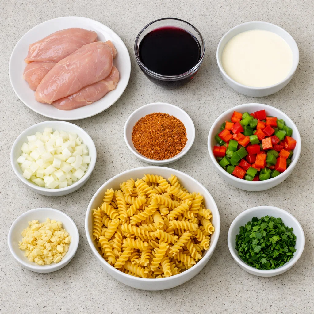 Crock Pot Creamy Cajun Chicken Pasta