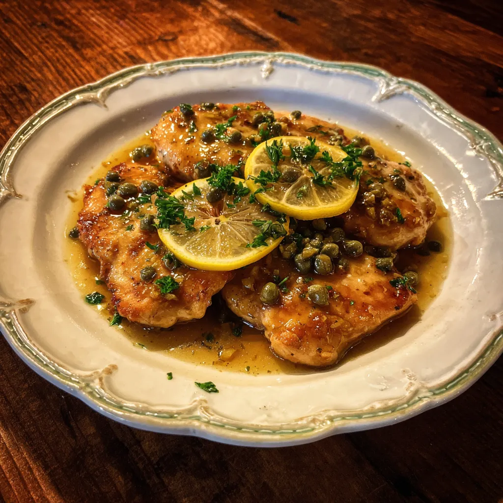 Crock Pot Lemony Chicken Piccata