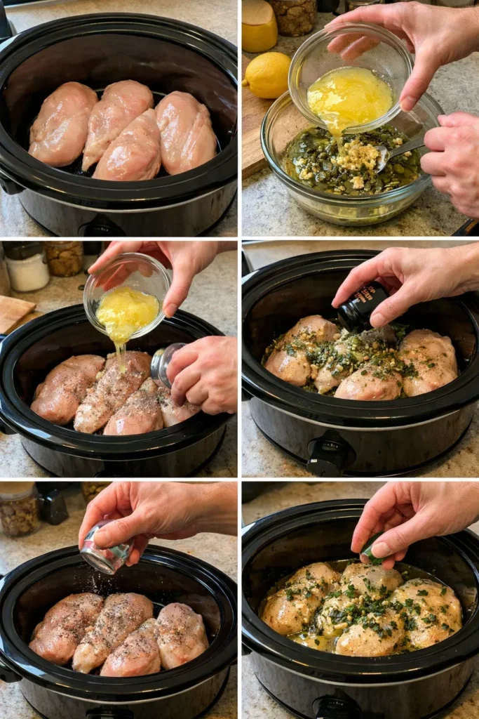 Crock Pot Lemony Chicken Piccata