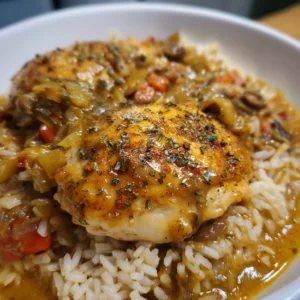 Crock Pot No Peek Chicken with Rice