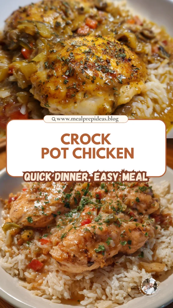 Crock Pot No Peek Chicken with Rice