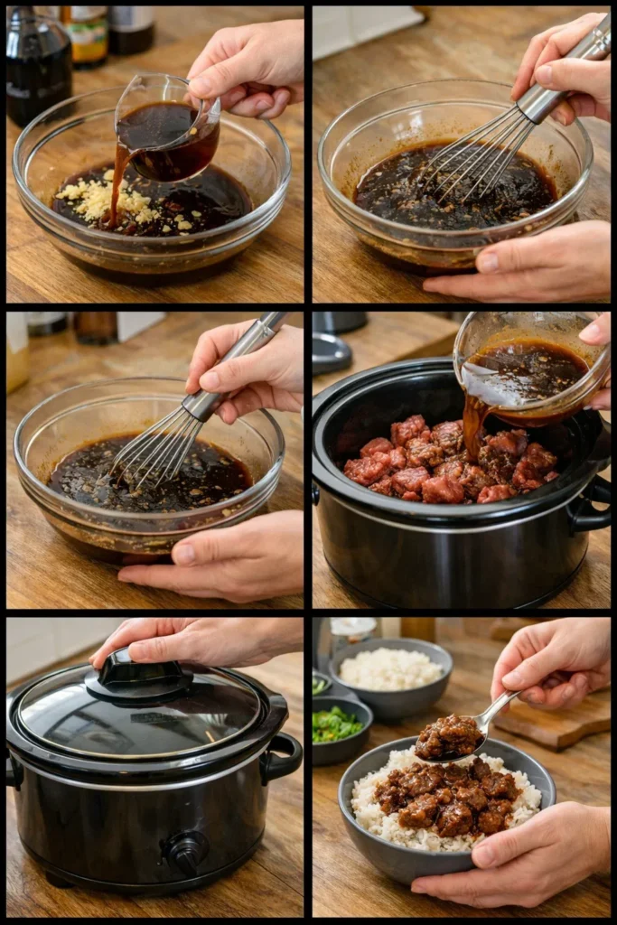 Crock-pot teriyaki beef