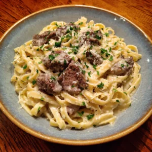 Crockpot Beef Alfredo