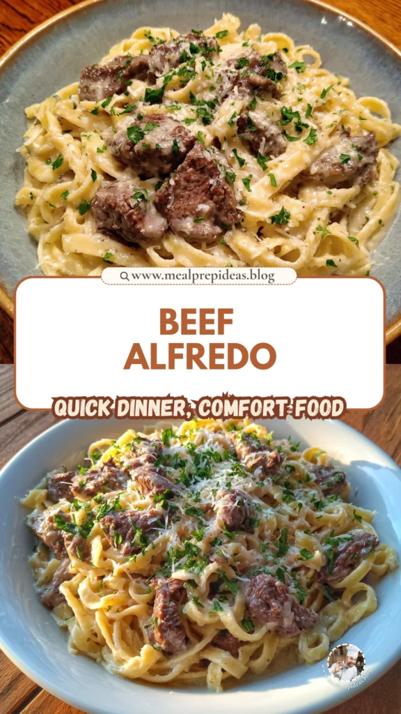 Crockpot Beef Alfredo