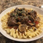 Crockpot Beef Marsala
