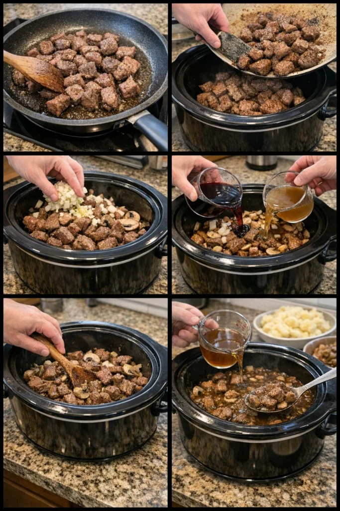 Crockpot Beef Marsala