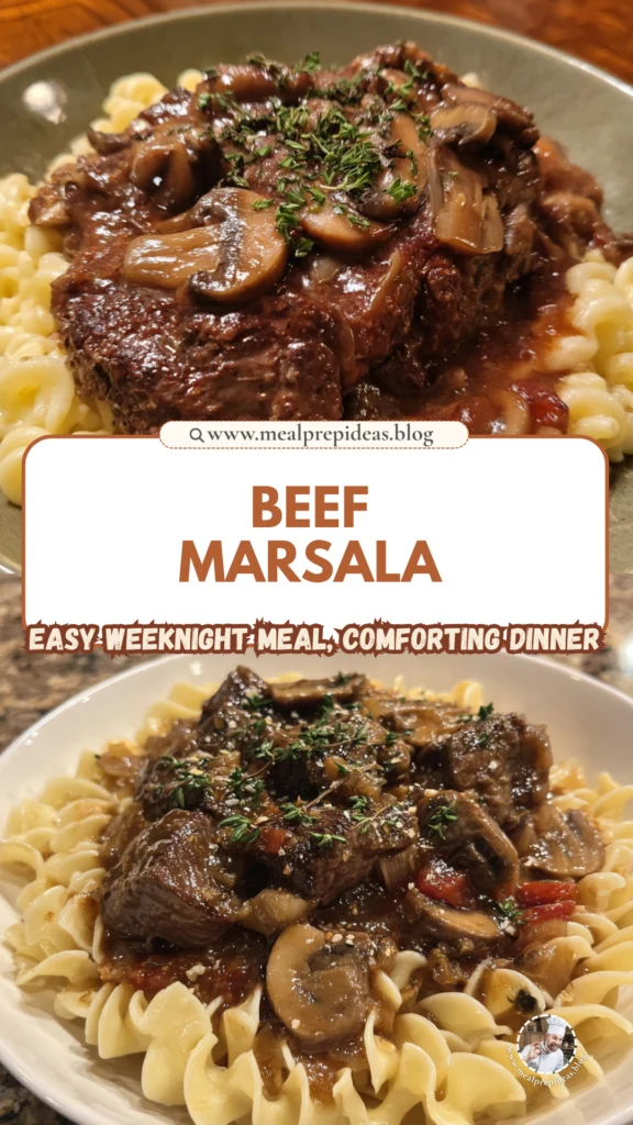 Crockpot Beef Marsala