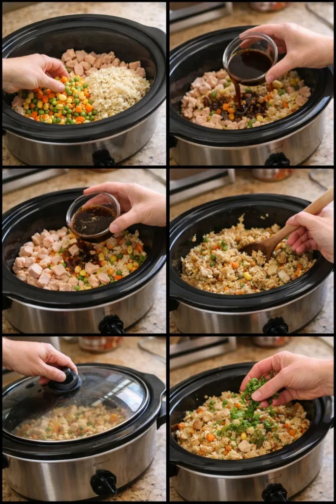 Crockpot Chicken Fried Rice