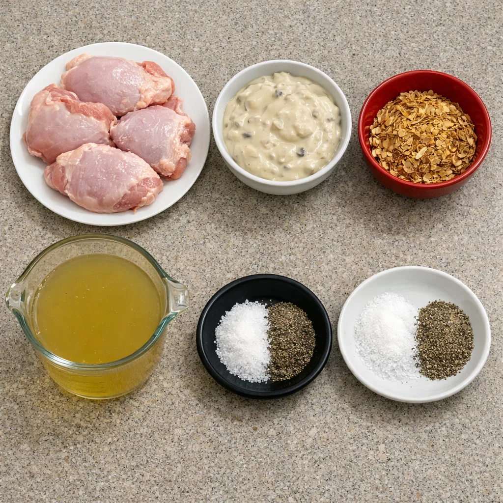 Crockpot Chicken Thighs and Gravy