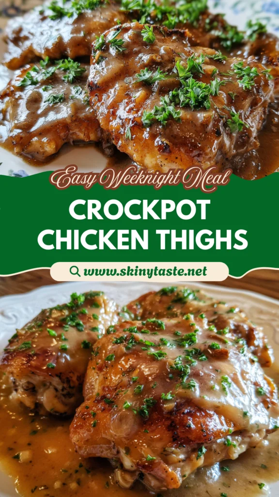 Crockpot Chicken Thighs and Gravy