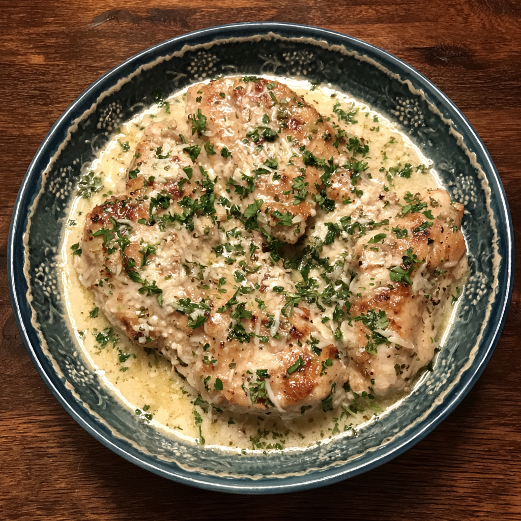 Crockpot Creamy Garlic Parmesan Chicken