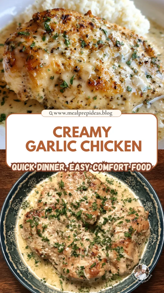 Crockpot Creamy Garlic Parmesan Chicken