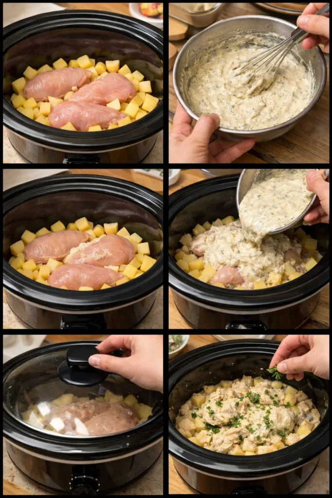 Crockpot Parmesan Garlic Chicken