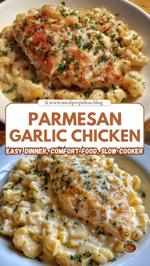 Crockpot Parmesan Garlic Chicken