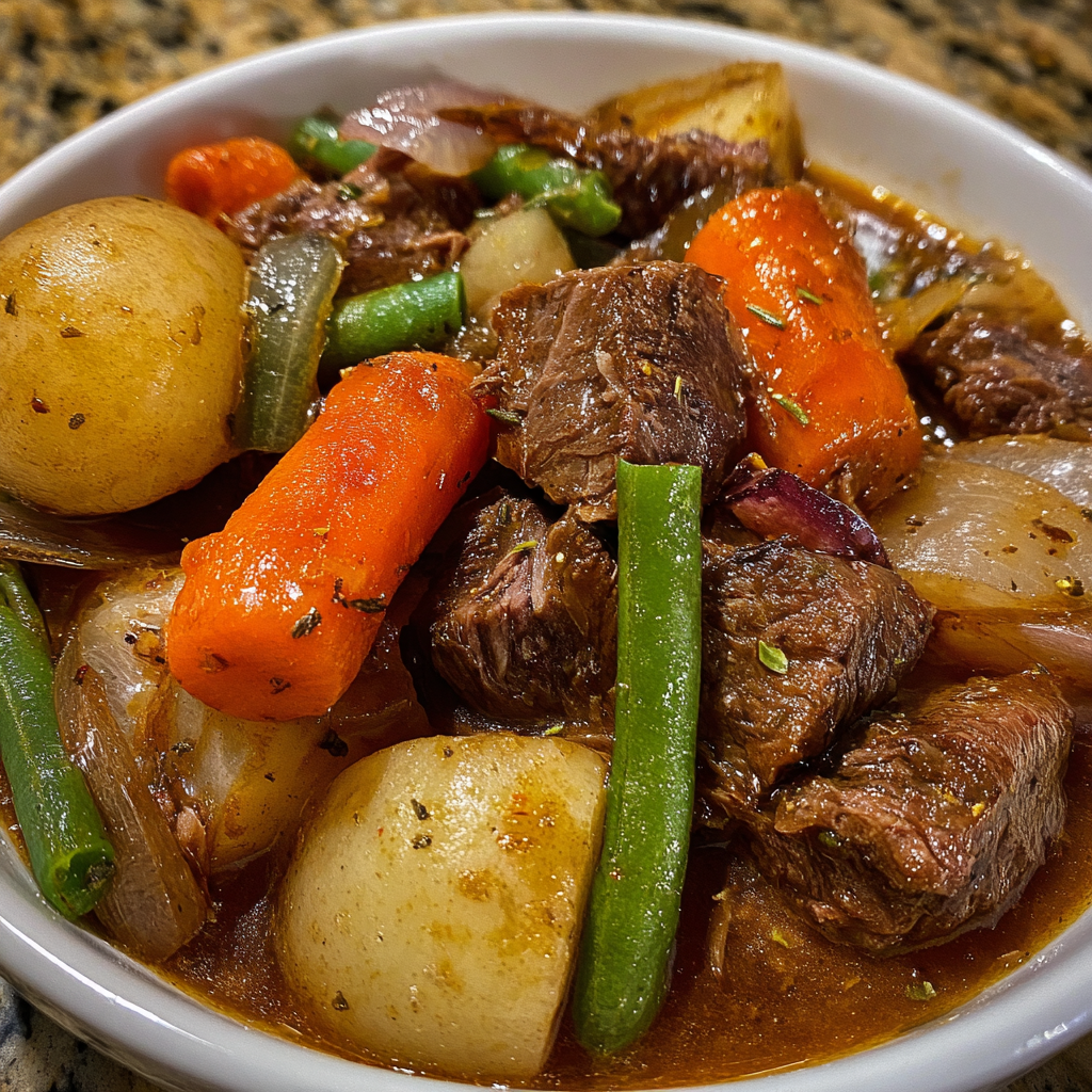 Crockpot Smoked Beef Stew