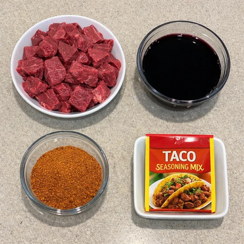 Easy 3-Ingredient Beef Tacos