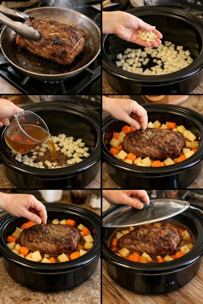 Easy Crockpot Beef Pot Roast