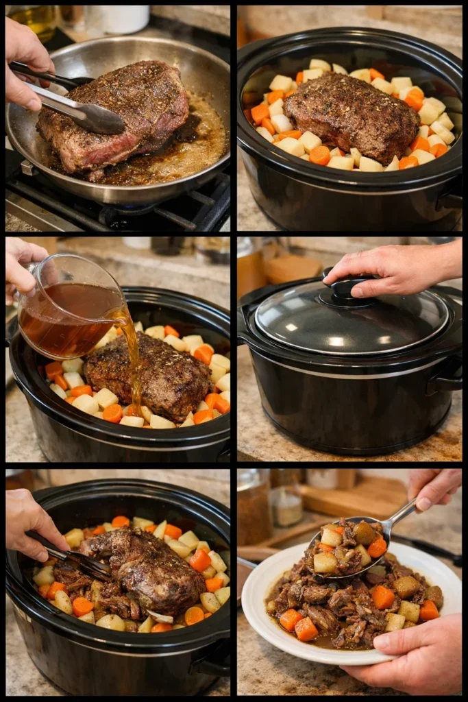 Easy Crockpot Beef Pot Roast