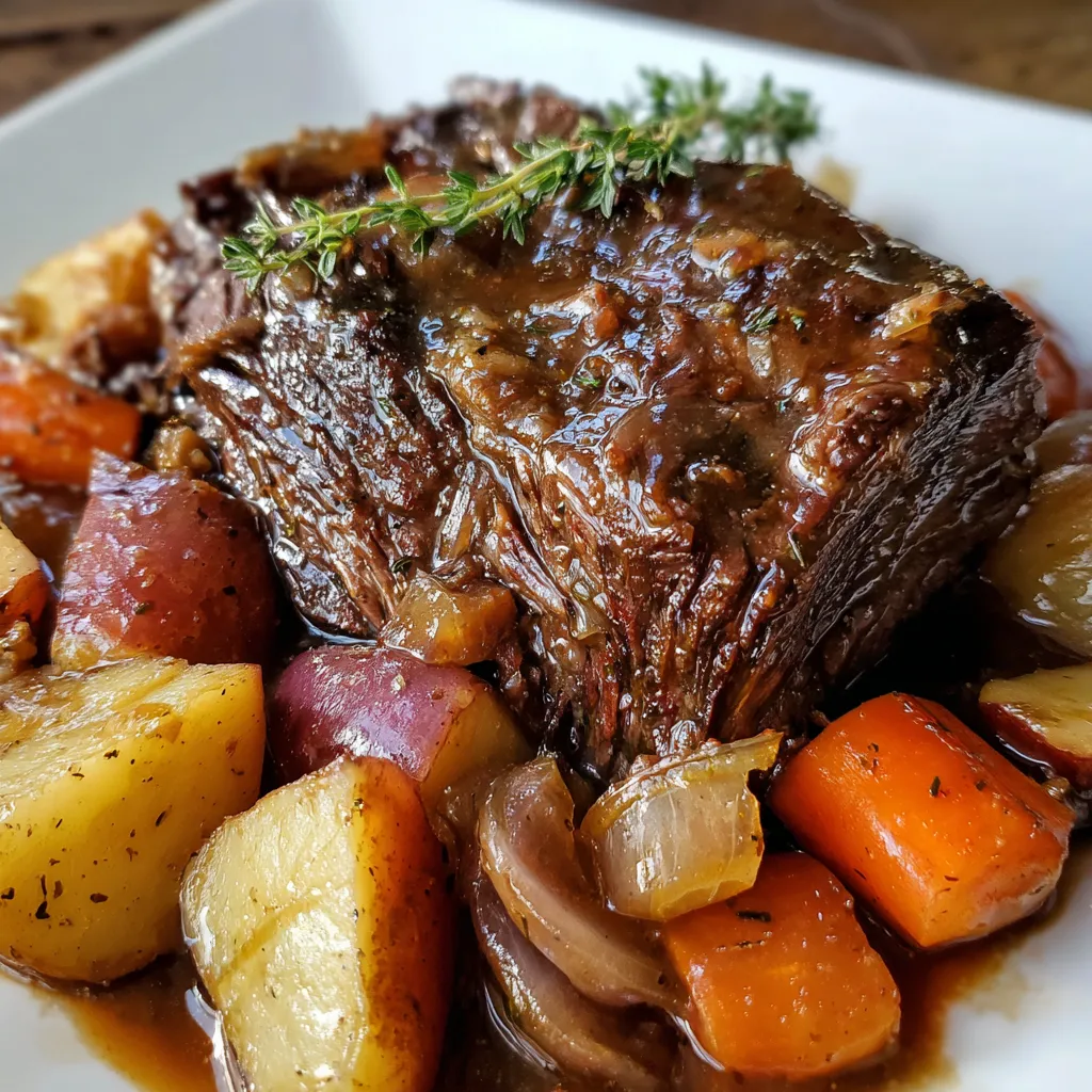 Easy Crockpot Beef Pot Roast