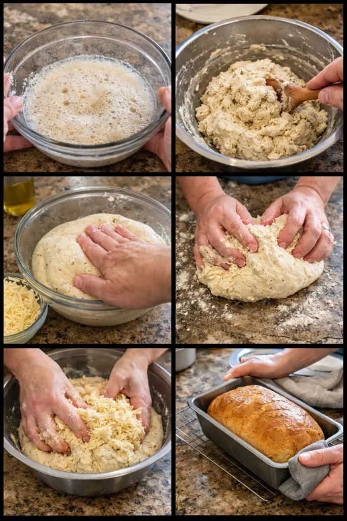 Easy Italian Herb and Cheese Bread