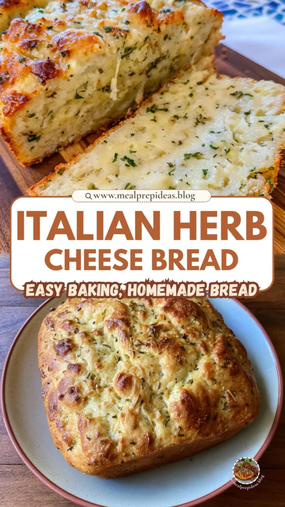 Easy Italian Herb and Cheese Bread