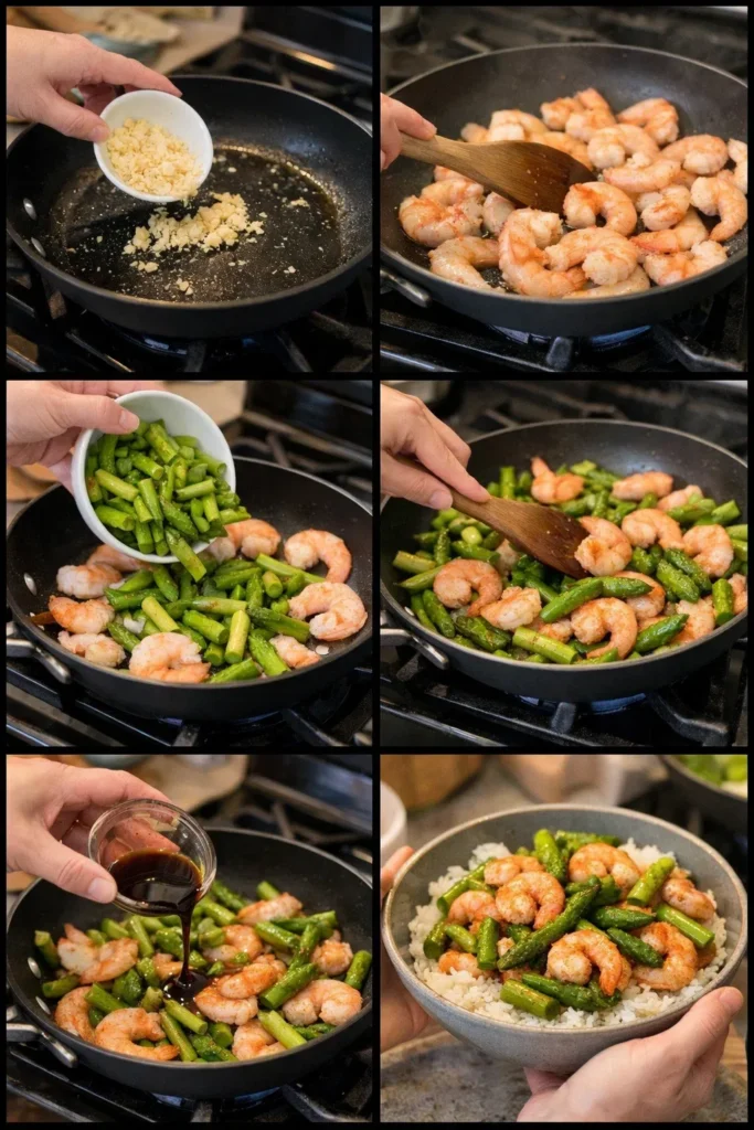 Easy Shrimp and Asparagus Stir Fry