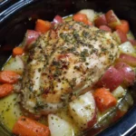 Garlic Butter Crockpot Chicken With Potatoes And Carrots