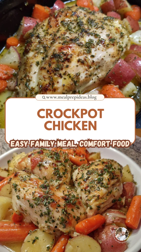 Garlic Butter Crockpot Chicken With Potatoes And Carrots