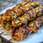 Garlic Parmesan Chicken Skewers
