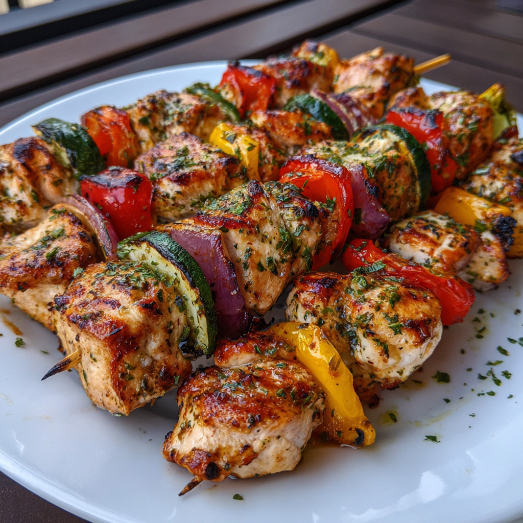 Greek Marinated Chicken Kabobs