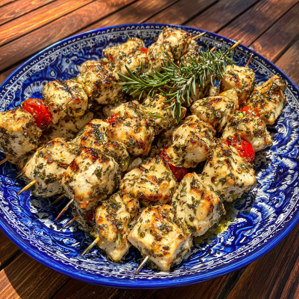 Greek Marinated Chicken Kabobs