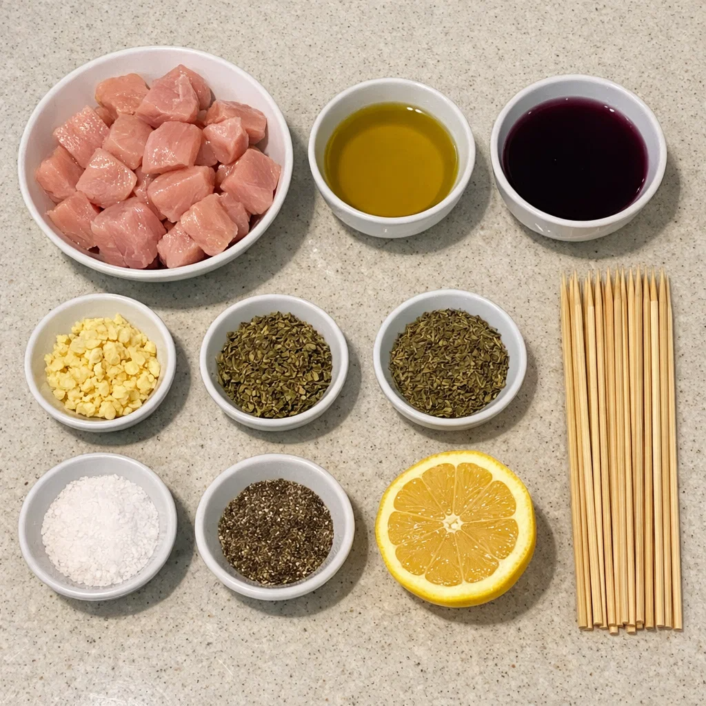 Greek Marinated Chicken Kabobs