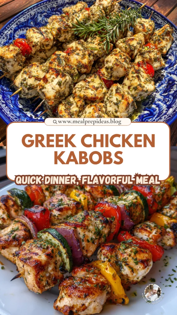 Greek Marinated Chicken Kabobs