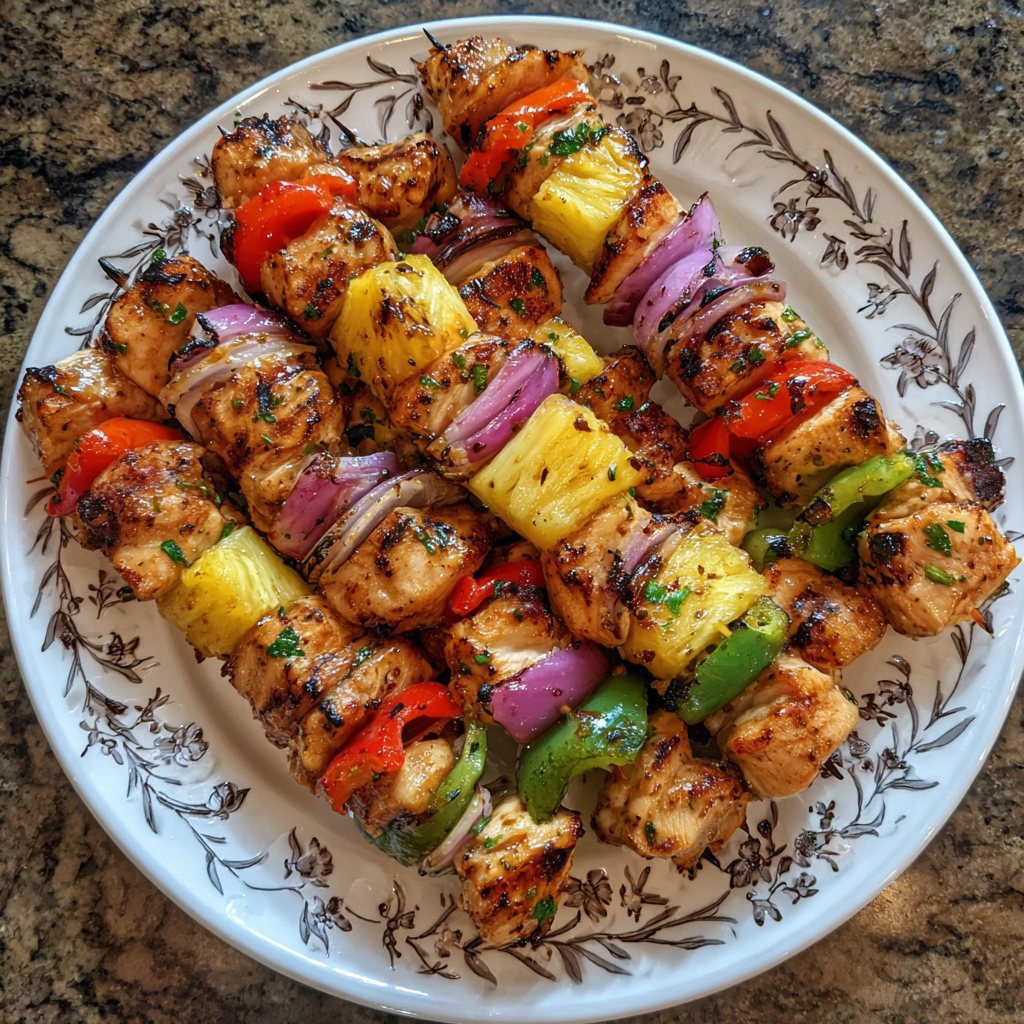 Hawaiian Chicken Kabobs