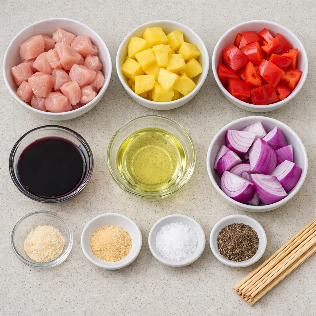 Hawaiian Chicken Kabobs