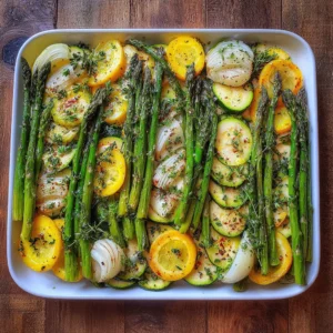 Healthy Asparagus with Zucchini and Squash