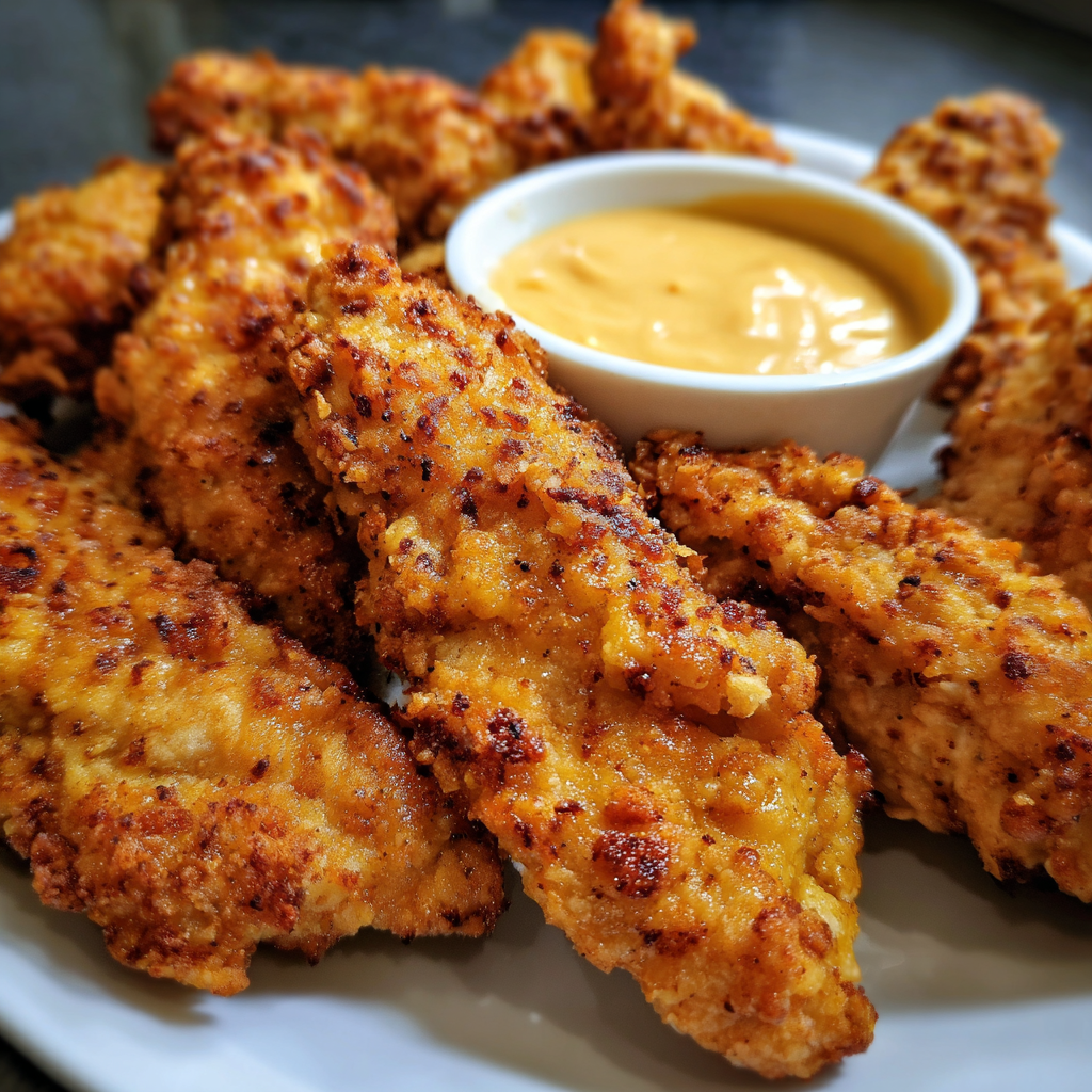 Homemade Chicken Tenders and Sauce