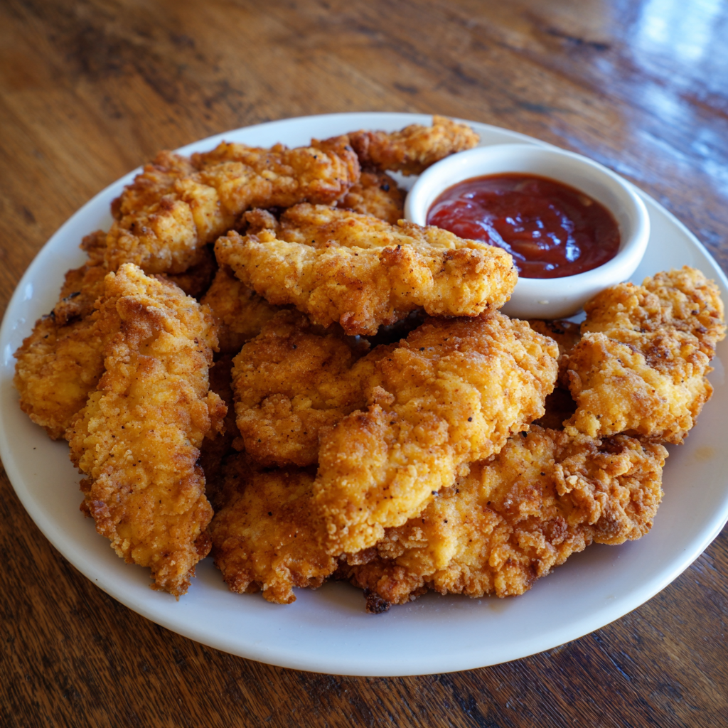 Homemade Chicken Tenders and Sauce