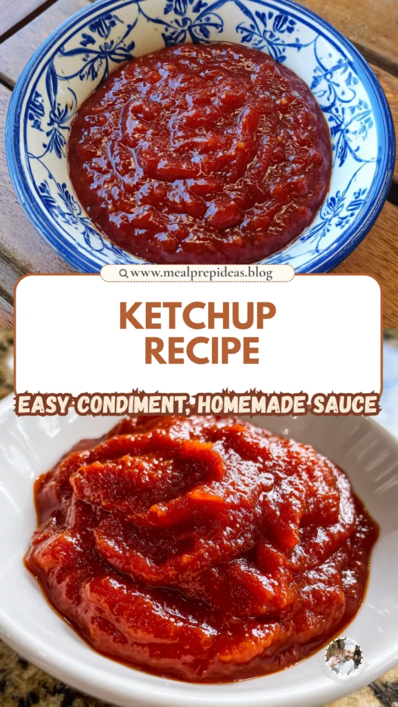 Homemade Ketchup Recipe