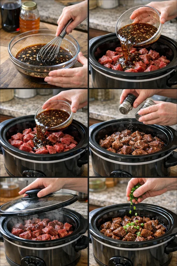 Crockpot Honey Garlic Beef