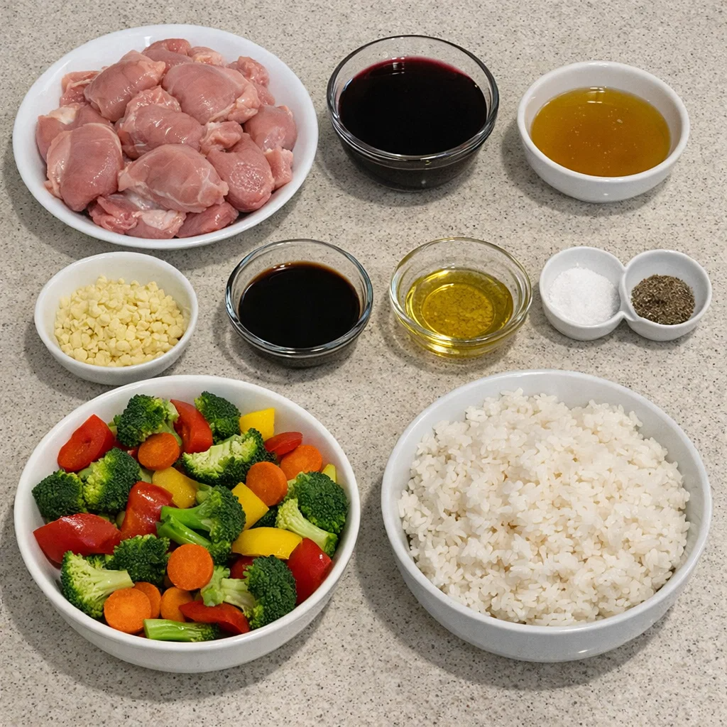 Slow Cooker Honey Garlic Chicken and Veggies