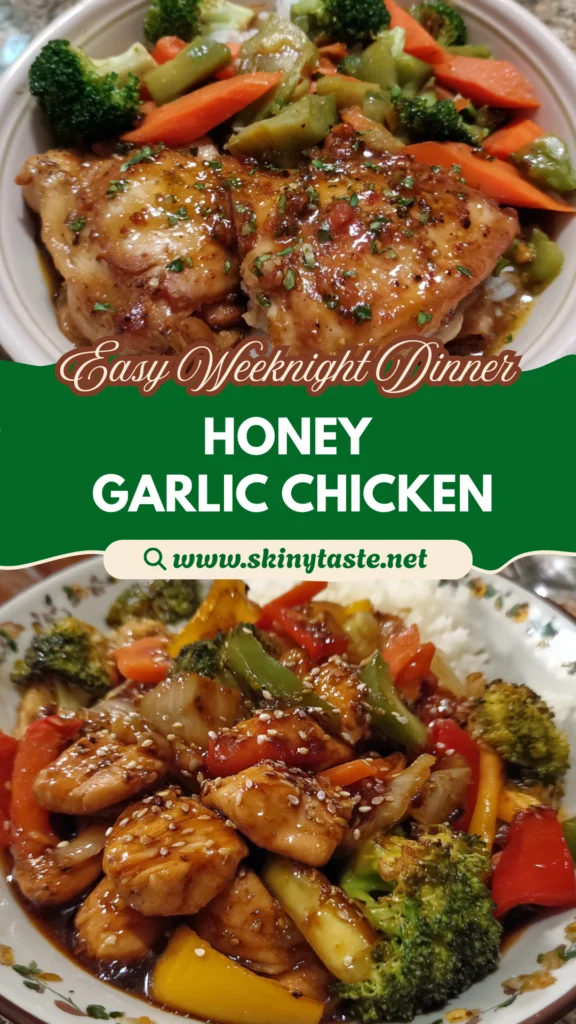 Slow Cooker Honey Garlic Chicken and Veggies
