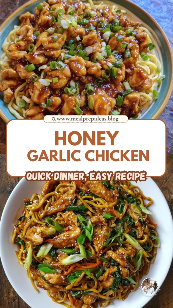 Honey Garlic Chicken Noodles