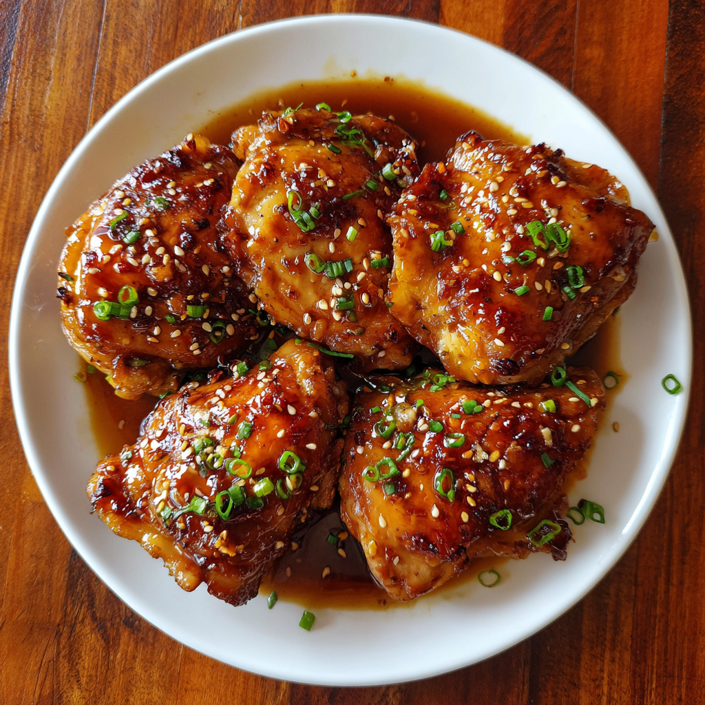 Honey Garlic Chicken Thighs
