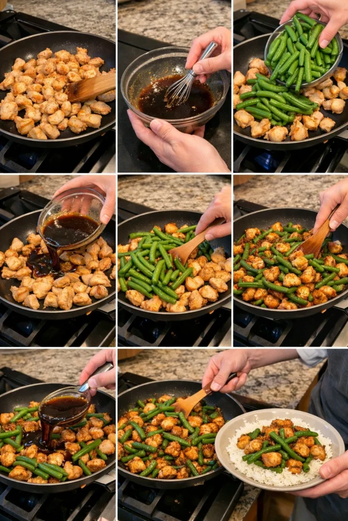 Honey Garlic Chicken and Green Beans