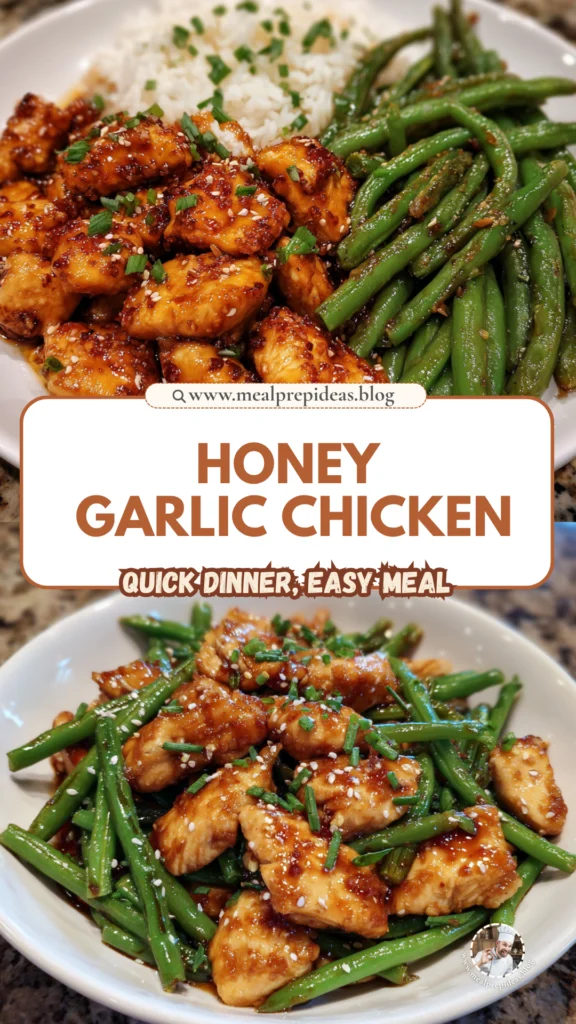 Honey Garlic Chicken and Green Beans